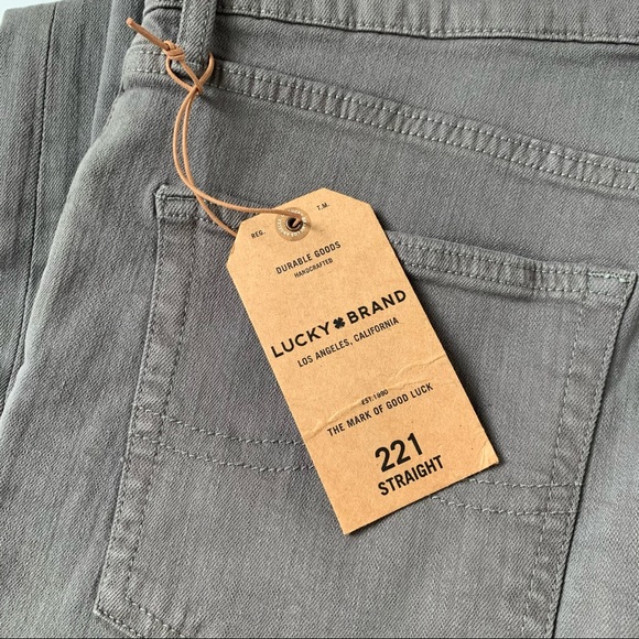 Lucky Brand Straight 221 Gray Jeans Size 31/32 NWT - Picture 9 of 16
